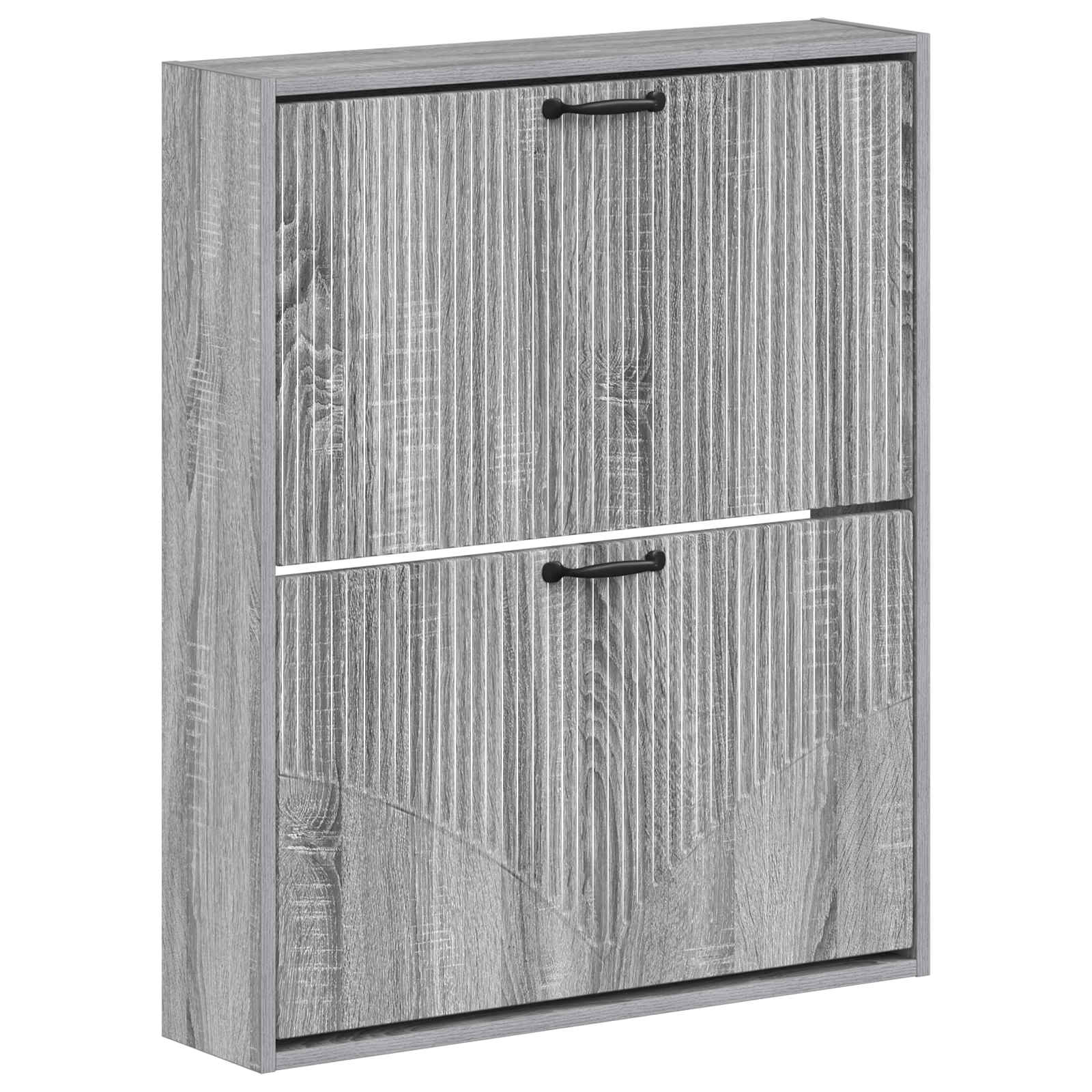 vidaXL Wall-Mounted Shoe Cabinet HOORN 71 x 17 x 86 cm Engineered Wood 2