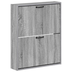 vidaXL Wall-Mounted Shoe Cabinet HOORN 71 x 17 x 86 cm Engineered Wood 2