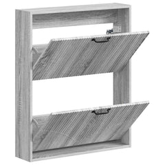 vidaXL Wall-Mounted Shoe Cabinet HOORN 71 x 17 x 86 cm Engineered Wood 3