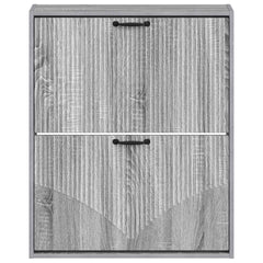 vidaXL Wall-Mounted Shoe Cabinet HOORN 71 x 17 x 86 cm Engineered Wood 4