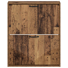 vidaXL Wall-Mounted Shoe Cabinet HOORN 71 x 17 x 86 cm Engineered Wood 4