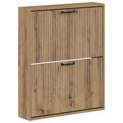 vidaXL Wall-Mounted Shoe Cabinet HOORN 71 x 17 x 86 cm Engineered Wood 2