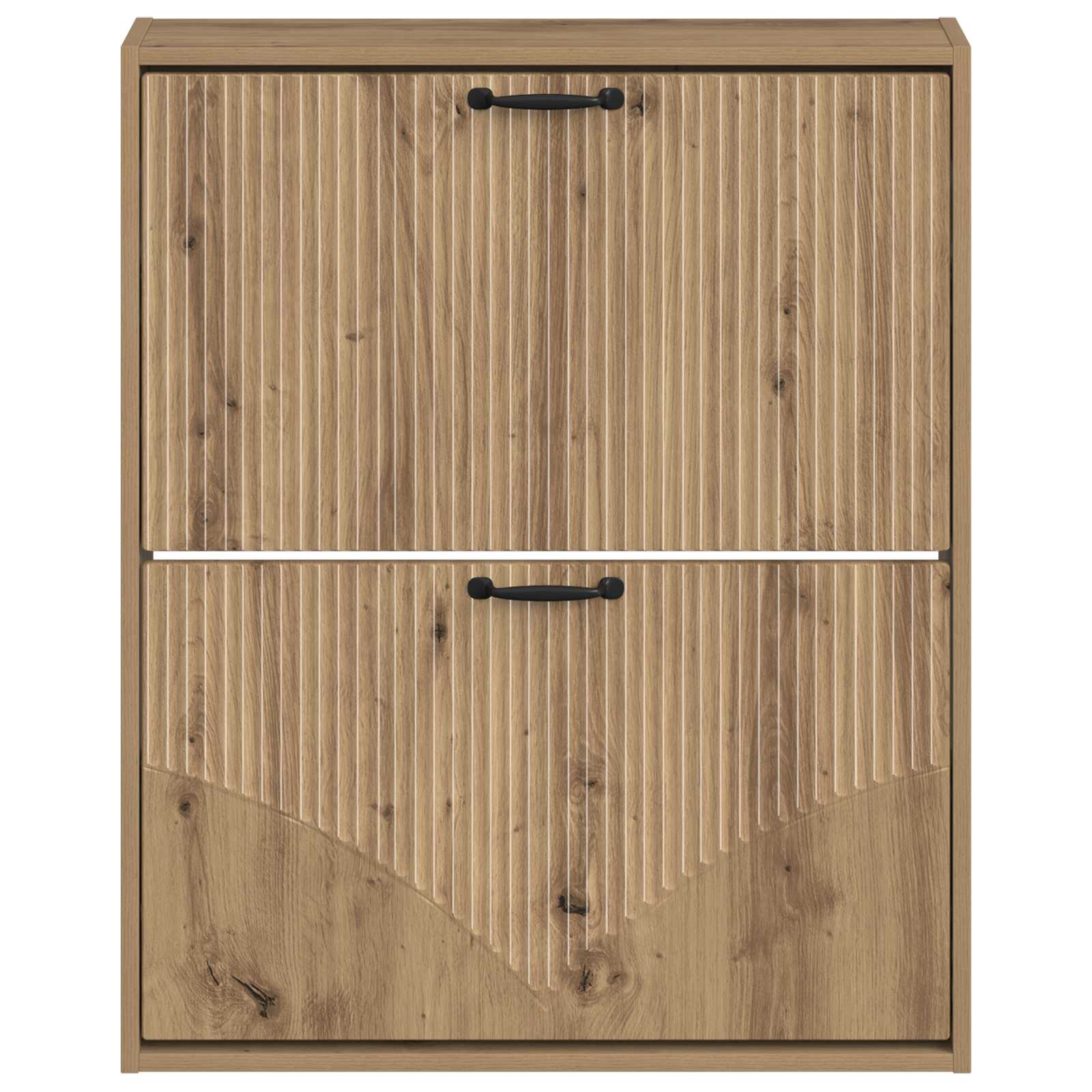 vidaXL Wall-Mounted Shoe Cabinet HOORN 71 x 17 x 86 cm Engineered Wood 4