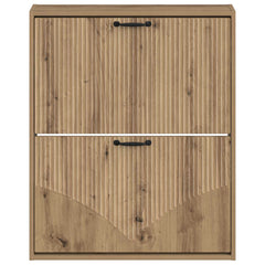 vidaXL Wall-Mounted Shoe Cabinet HOORN 71 x 17 x 86 cm Engineered Wood 4