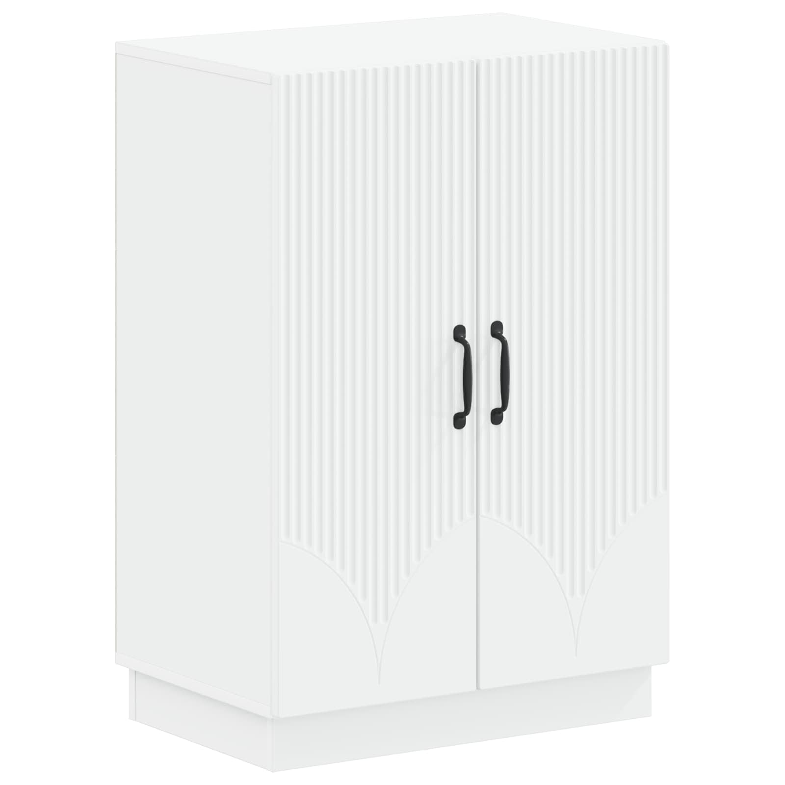 vidaXL Shoe Cabinet HOORN 59.5 x 39.5 x 87 cm Engineered Wood White 2