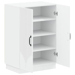 vidaXL Shoe Cabinet HOORN 59.5 x 39.5 x 87 cm Engineered Wood White 3