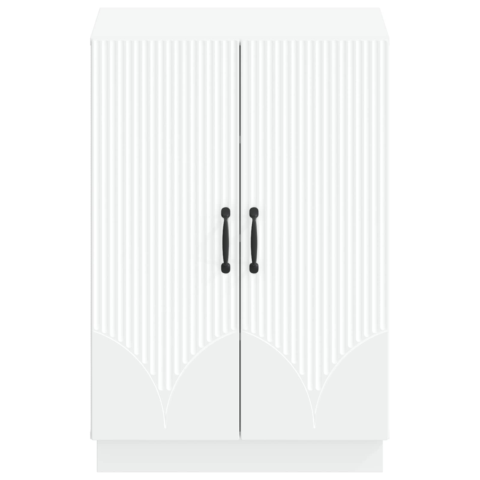 vidaXL Shoe Cabinet HOORN 59.5 x 39.5 x 87 cm Engineered Wood White 4
