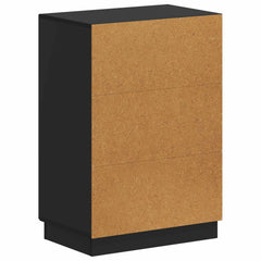 vidaXL Shoe Cabinet HOORN 59.5 x 39.5 x 87 cm Engineered Wood Black 6