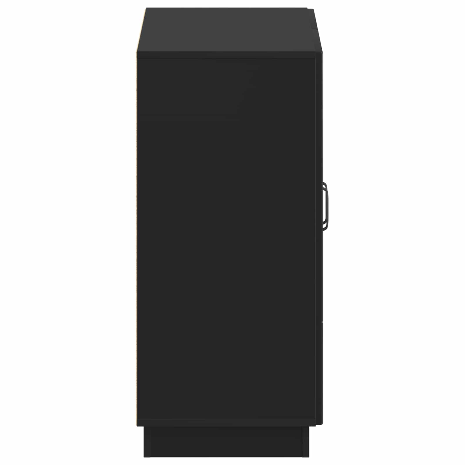 vidaXL Shoe Cabinet HOORN 59.5 x 39.5 x 87 cm Engineered Wood Black 5