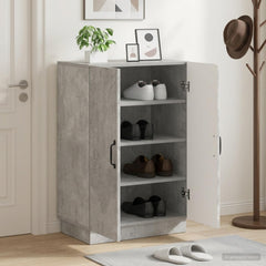 vidaXL Shoe Cabinet HOORN 59.5 x 39.5 x 87 cm Engineered Wood 1