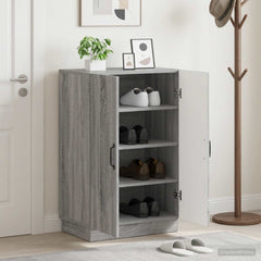 vidaXL Shoe Cabinet HOORN 59.5 x 39.5 x 87 cm Engineered Wood 1