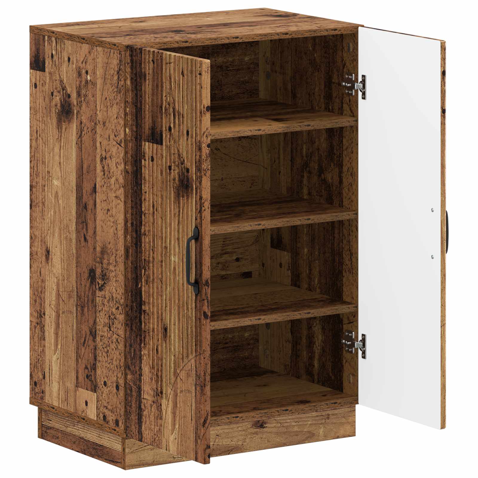vidaXL Shoe Cabinet HOORN 59.5 x 39.5 x 87 cm Engineered Wood Old Wood 3