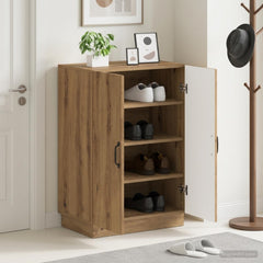 vidaXL Shoe Cabinet HOORN 59.5 x 39.5 x 87 cm Engineered Wood 1