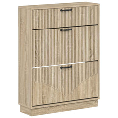 vidaXL Shoe Cabinet HOORN 78 x 24 x 100 cm Engineered Wood Sonoma Oak 2