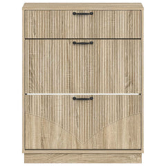 vidaXL Shoe Cabinet HOORN 78 x 24 x 100 cm Engineered Wood Sonoma Oak 4