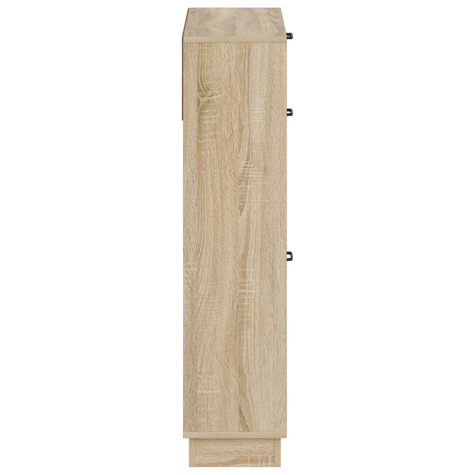 vidaXL Shoe Cabinet HOORN 78 x 24 x 100 cm Engineered Wood Sonoma Oak 5