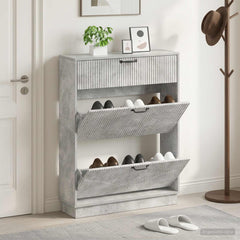 vidaXL Shoe Cabinet HOORN 78 x 24 x 100 cm Engineered Wood 1