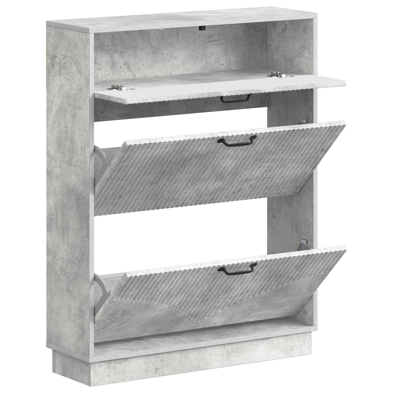 vidaXL Shoe Cabinet HOORN 78 x 24 x 100 cm Engineered Wood 3