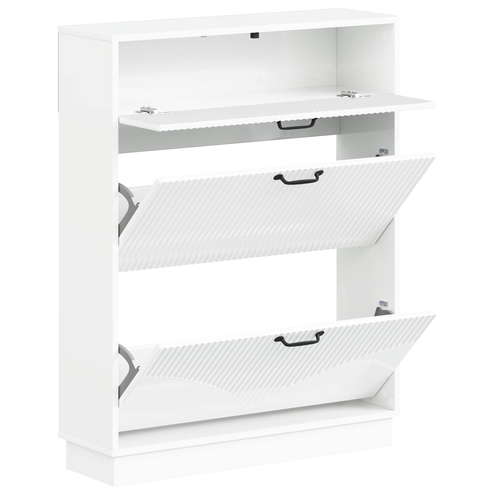 vidaXL Shoe Cabinet HOORN 78 x 24 x 100 cm Engineered Wood 3