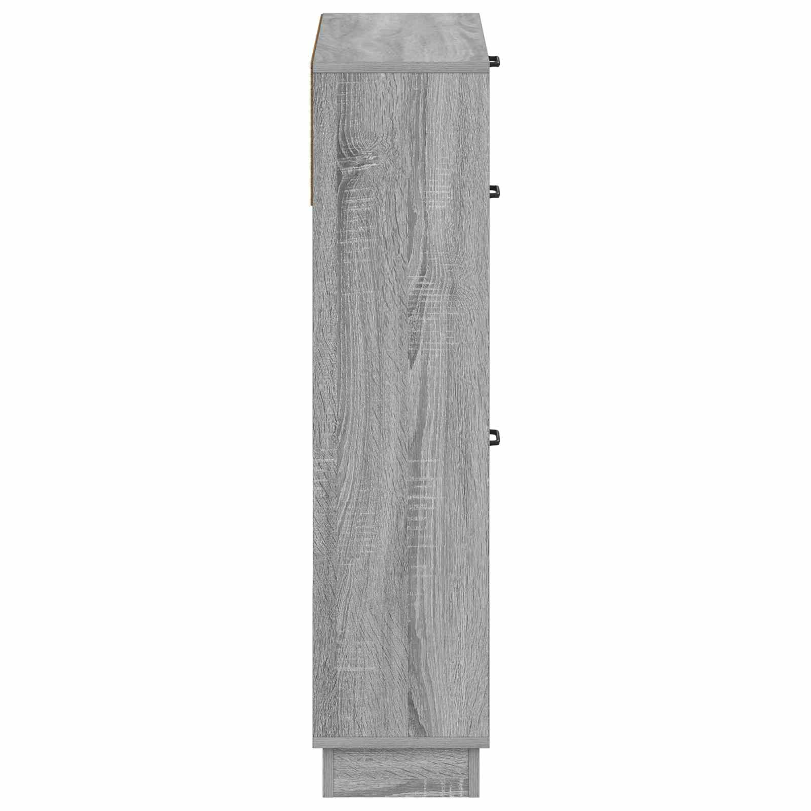 vidaXL Shoe Cabinet HOORN 78 x 24 x 100 cm Engineered Wood Grey Sonoma 5