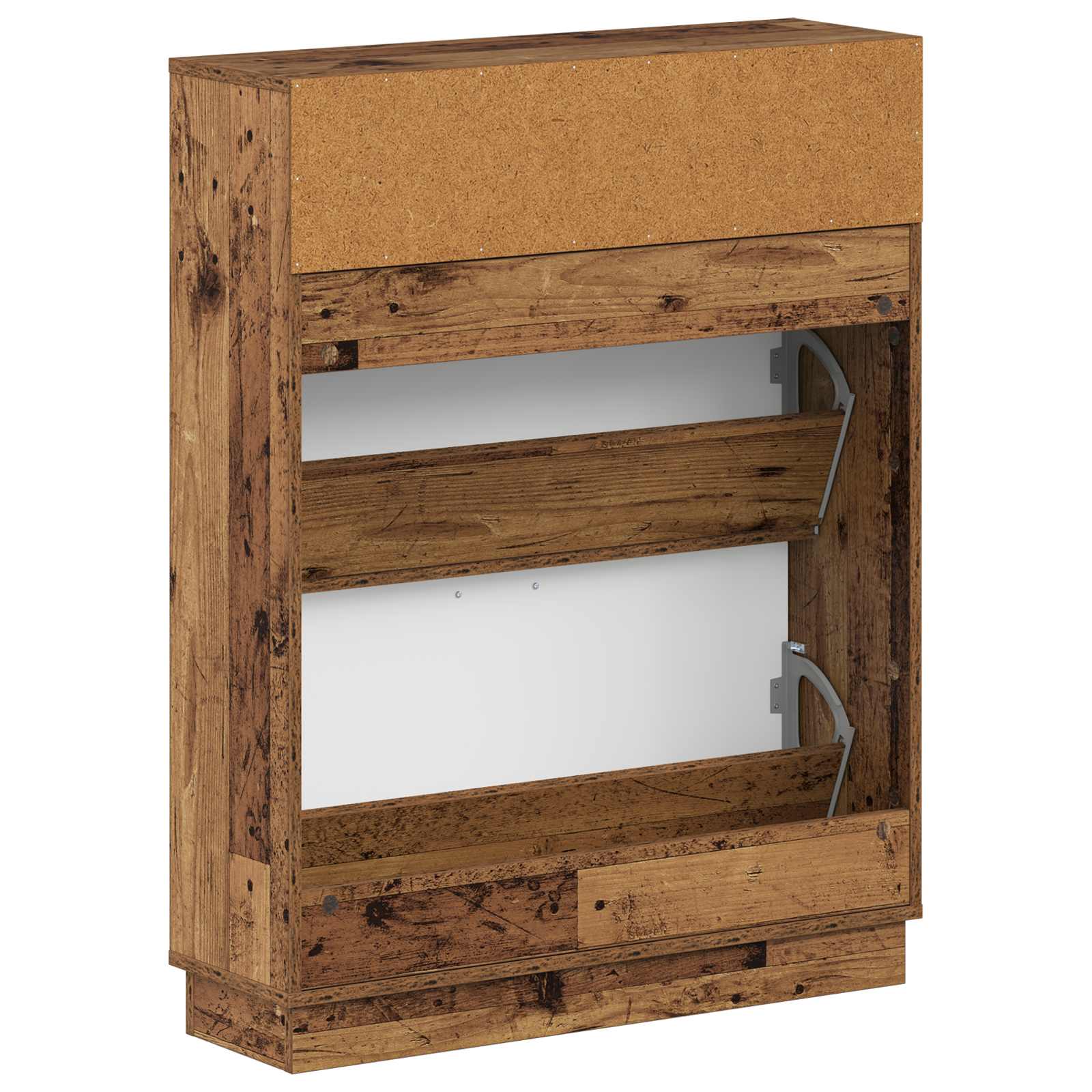 vidaXL Shoe Cabinet HOORN 78 x 24 x 100 cm Engineered Wood Old Wood 6