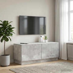 vidaXL TV Cabinet Concrete Grey Engineered Wood 1