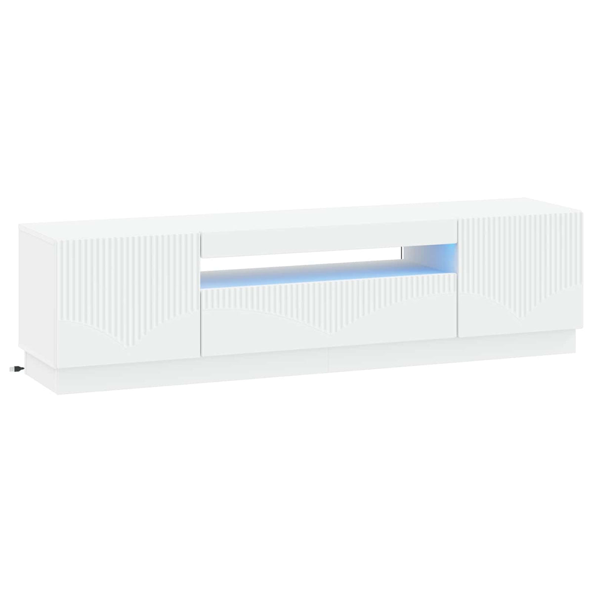 LED TV Cabinet Engineered Wood White