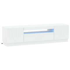 LED TV Cabinet Engineered Wood White