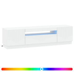 LED TV Cabinet Engineered Wood White