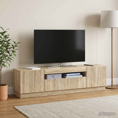 LED TV Cabinet Engineered Wood Sonoma oak