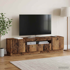 LED TV Cabinet Engineered Wood Old wood