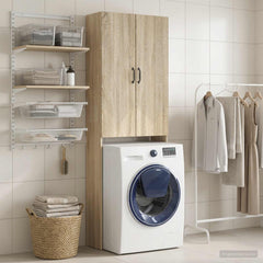 Toilet Cabinet HOORN 66 x 25.5 x 190 cm Sonoma oak