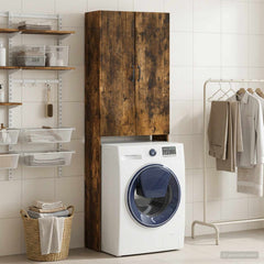 Toilet Cabinet HOORN 66 x 25.5 x 190 cm Smoked oak