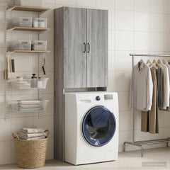 Toilet Cabinet HOORN 66 x 25.5 x 190 cm Grey sonoma