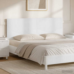 Wall-Mounted Headboard HOORN Engineered Wood Width 180 cm White