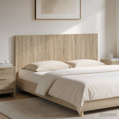 vidaXL Wall-Mounted Headboard HOORN Sonoma Oak Engineered Wood 1