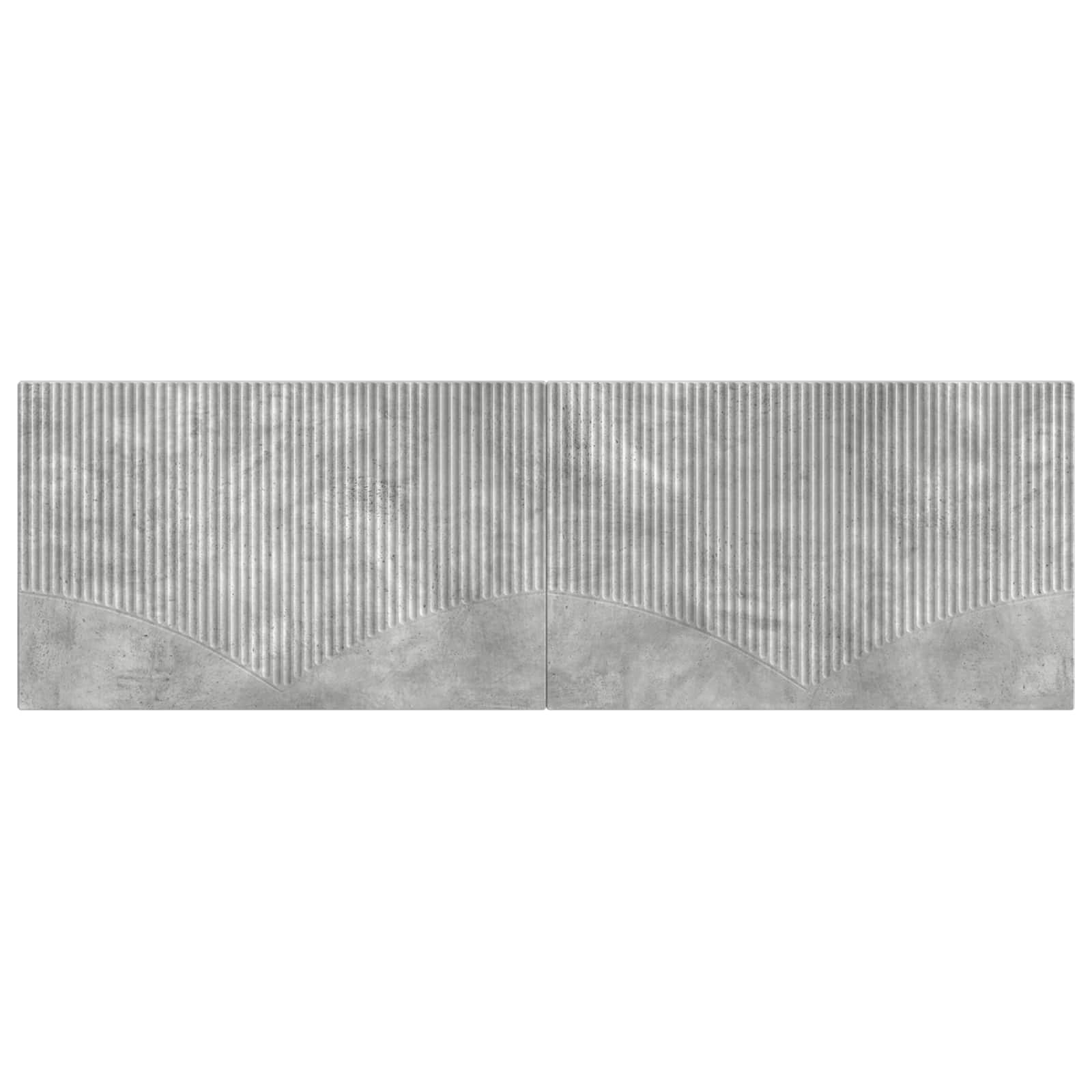 vidaXL Wall-Mounted Headboard HOORN Concrete Grey Engineered Wood 3