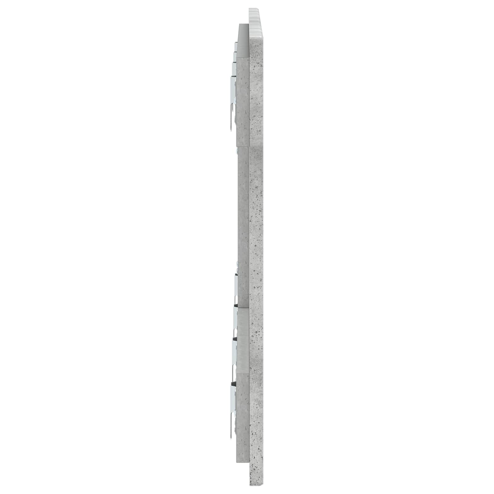 vidaXL Wall-Mounted Headboard HOORN Concrete Grey Engineered Wood 4