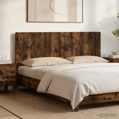 vidaXL Wall-Mounted Headboard HOORN Smoked Oak Engineered Wood 1