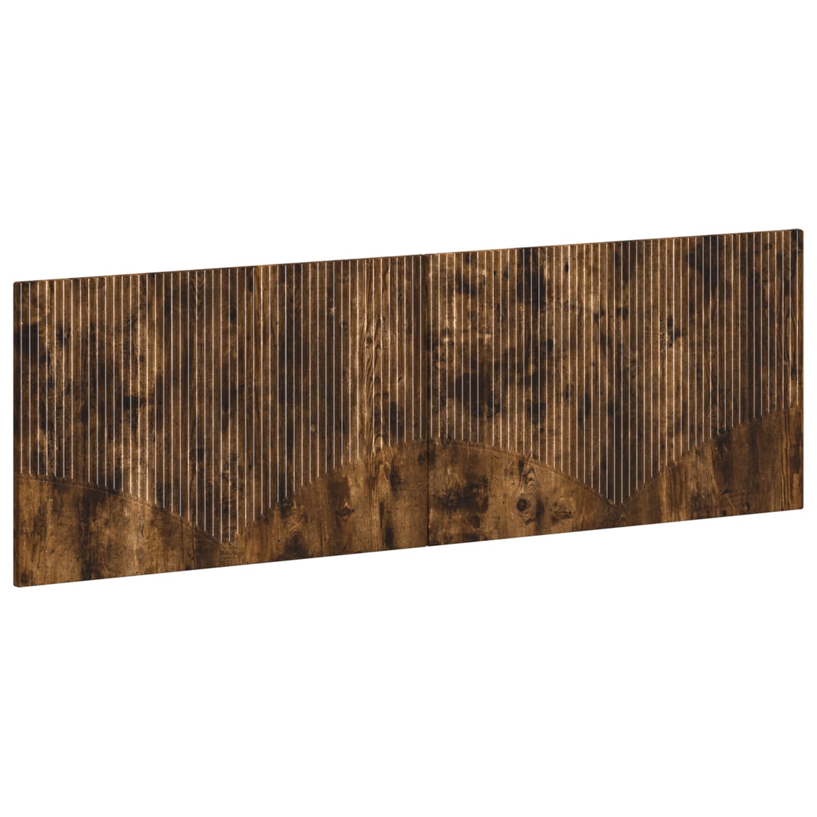 vidaXL Wall-Mounted Headboard HOORN Smoked Oak Engineered Wood 2