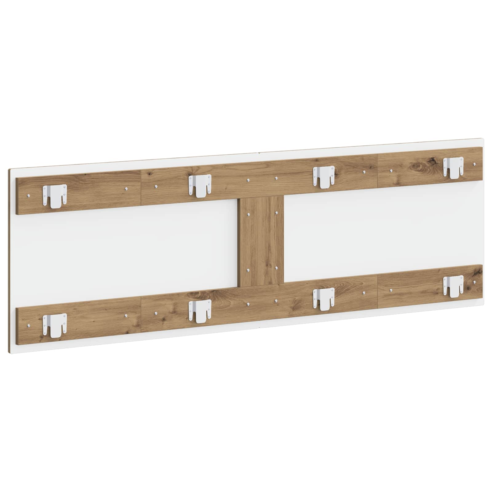 vidaXL Wall-Mounted Headboard HOORN Artisan Oak Engineered Wood 5