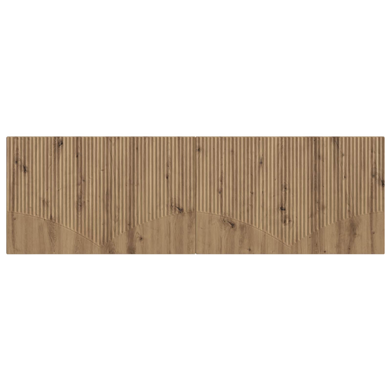 vidaXL Wall-Mounted Headboard HOORN Artisan Oak Engineered Wood 3