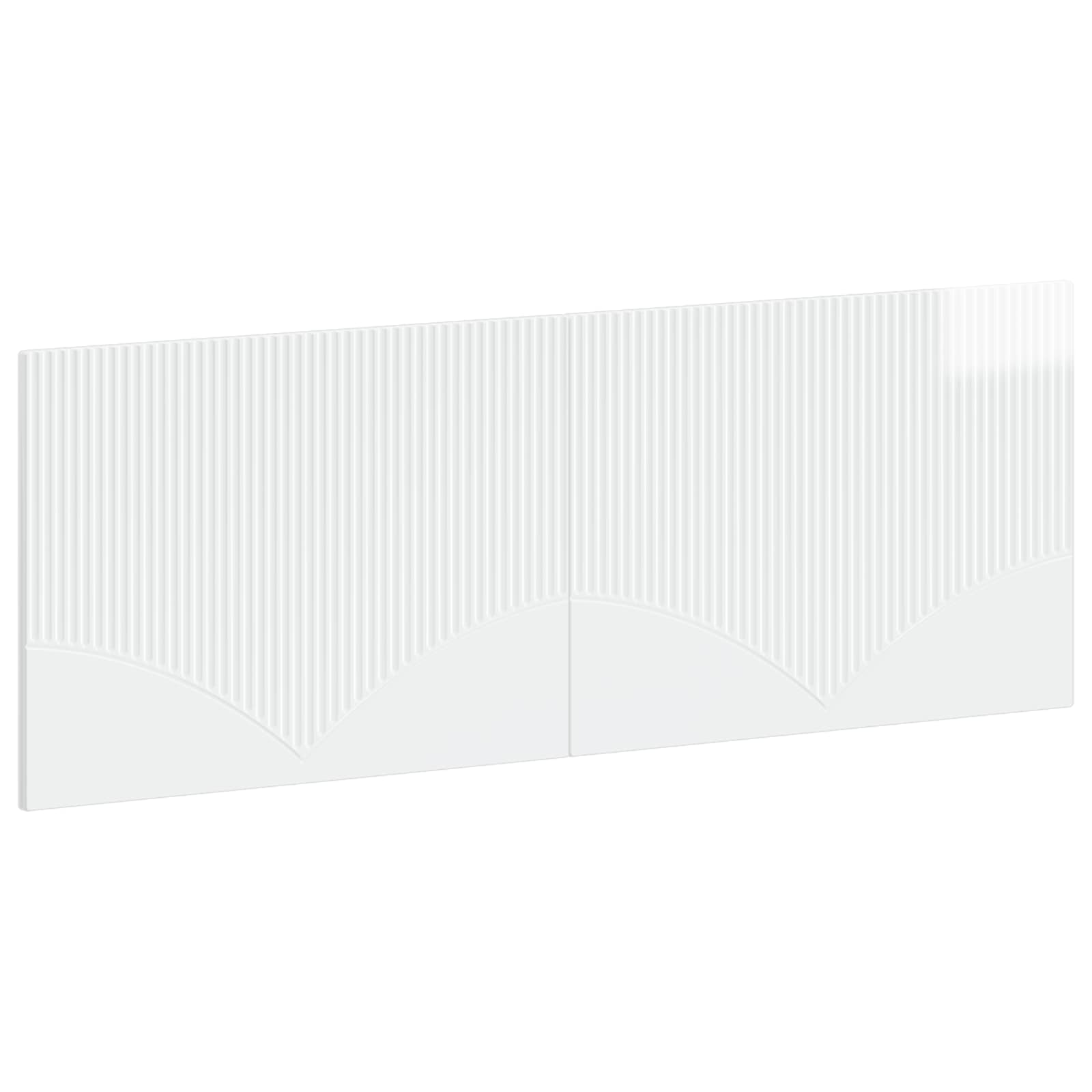 vidaXL Wall-Mounted Headboard HOORN High Gloss White Engineered Wood 2
