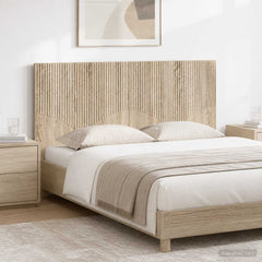 Wall-Mounted Headboard HOORN Engineered Wood Width 120 cm Sonoma oak