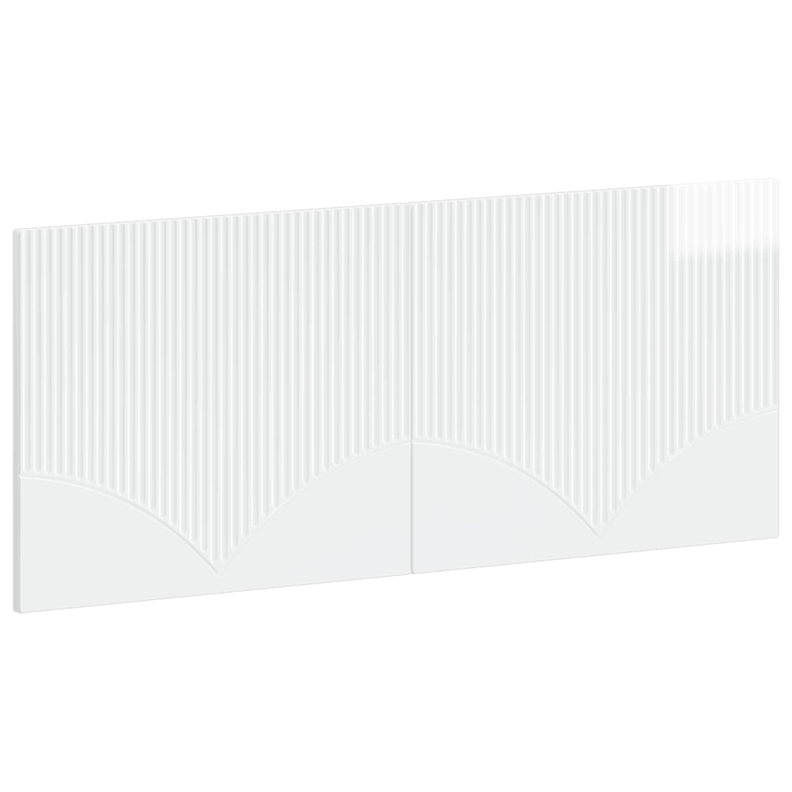 vidaXL Wall-Mounted Headboard HOORN High Gloss White Engineered Wood 2