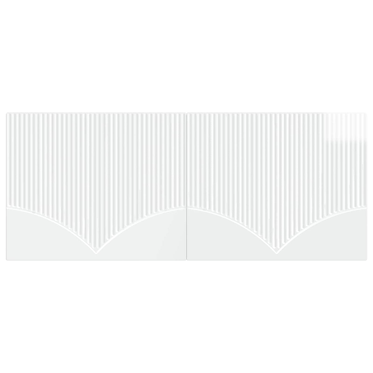 Wall-Mounted Headboard HOORN Engineered Wood Width 120 cm High gloss white