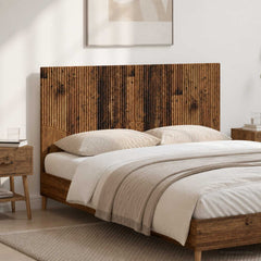 Wall-Mounted Headboard HOORN Engineered Wood Width 120 cm Old wood