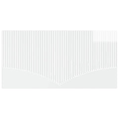 vidaXL Wall-Mounted Headboard HOORN High Gloss White Engineered Wood 3