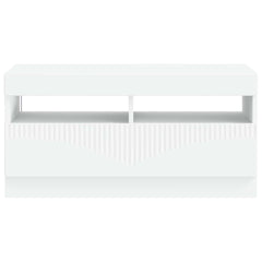 vidaXL LED TV Cabinet White Engineered Wood 6