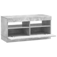 vidaXL LED TV Cabinet Concrete Grey Engineered Wood 5